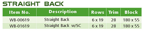 STRAIGHT BACK-WB-01619 / WB-00619