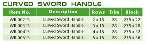CURVED SWORD HANDLE-WB-00415