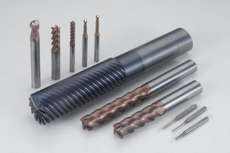 Coated square carbide end mill
