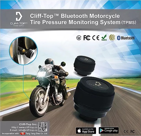 Motorcycle Bluetooth Tire Pressure Monitoring System (TPMS)