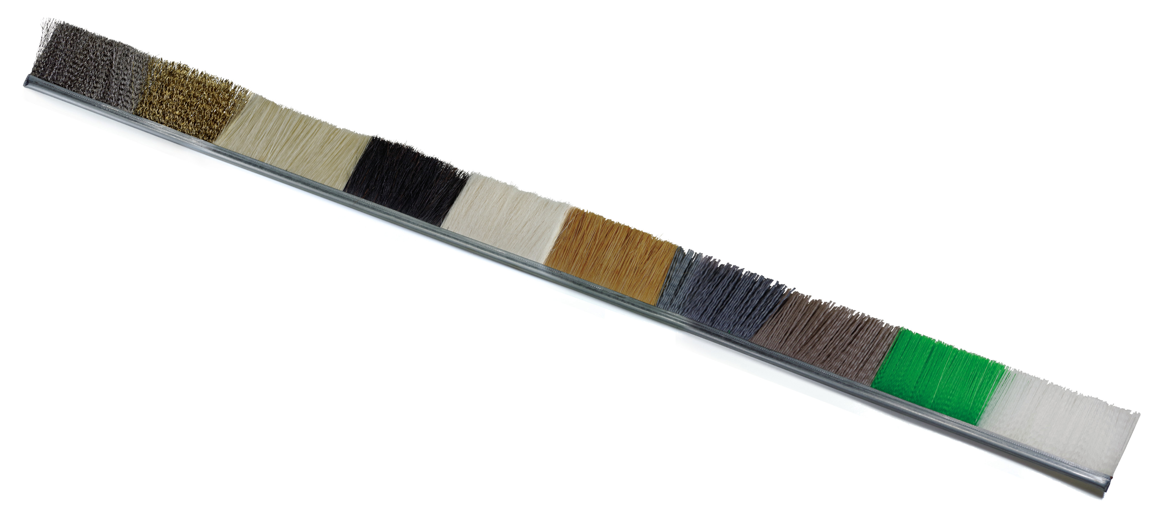 UNION STRIP BRUSH SERIES Variety of strip brushes in various widths and sizes-. 
