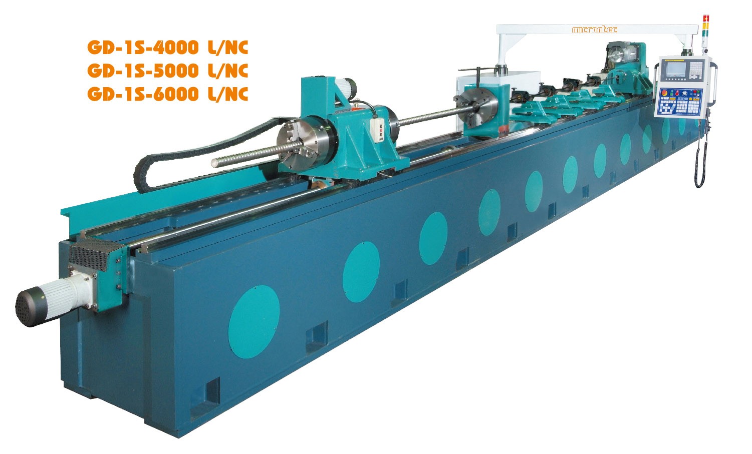 SINGLE SPINDLE LENGTHEN OVER BED TYPE – CENTER OF A CIRCLE DRILLING MACHINE SYSTEM-GD-1S-2000 L / NC