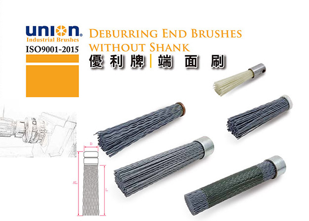 Deburring End Brushes without Shank