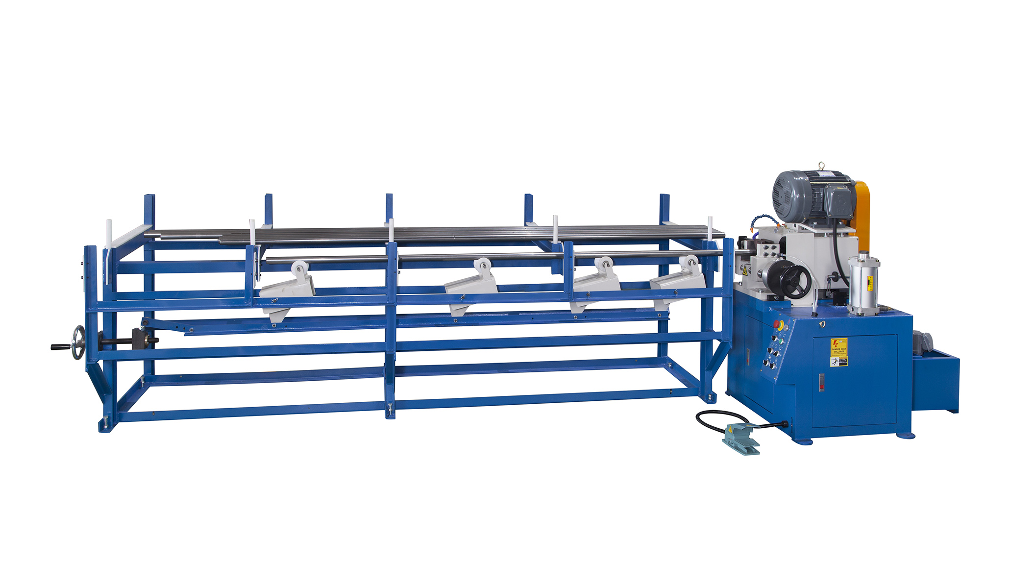 SINGLE END CHAMFERING MACHINE FOR METAL ROUND TUBE,BAR／SEMI AUTOMATIC TYPE