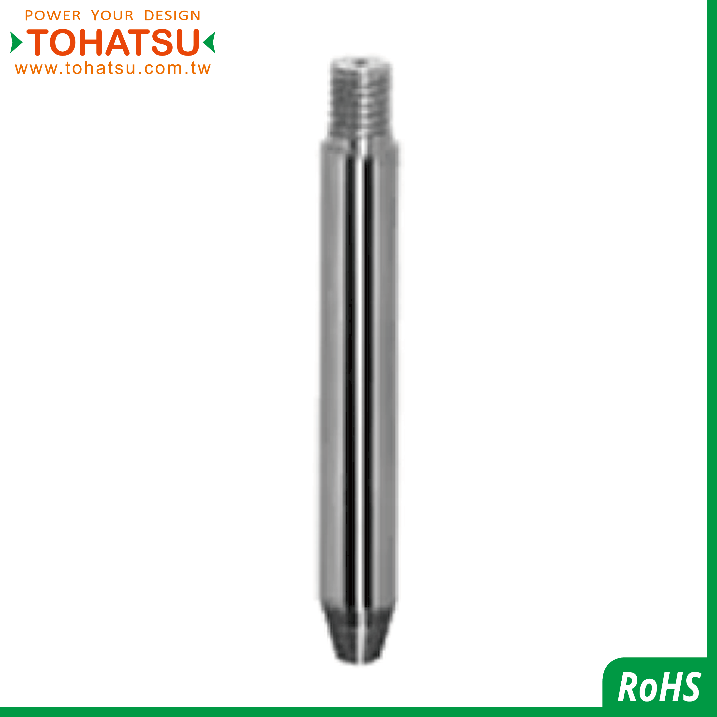 Precision Linear Shafts (One End Tapered-One End Male Thread)- GKS030 CRS.AH SUSC.AH