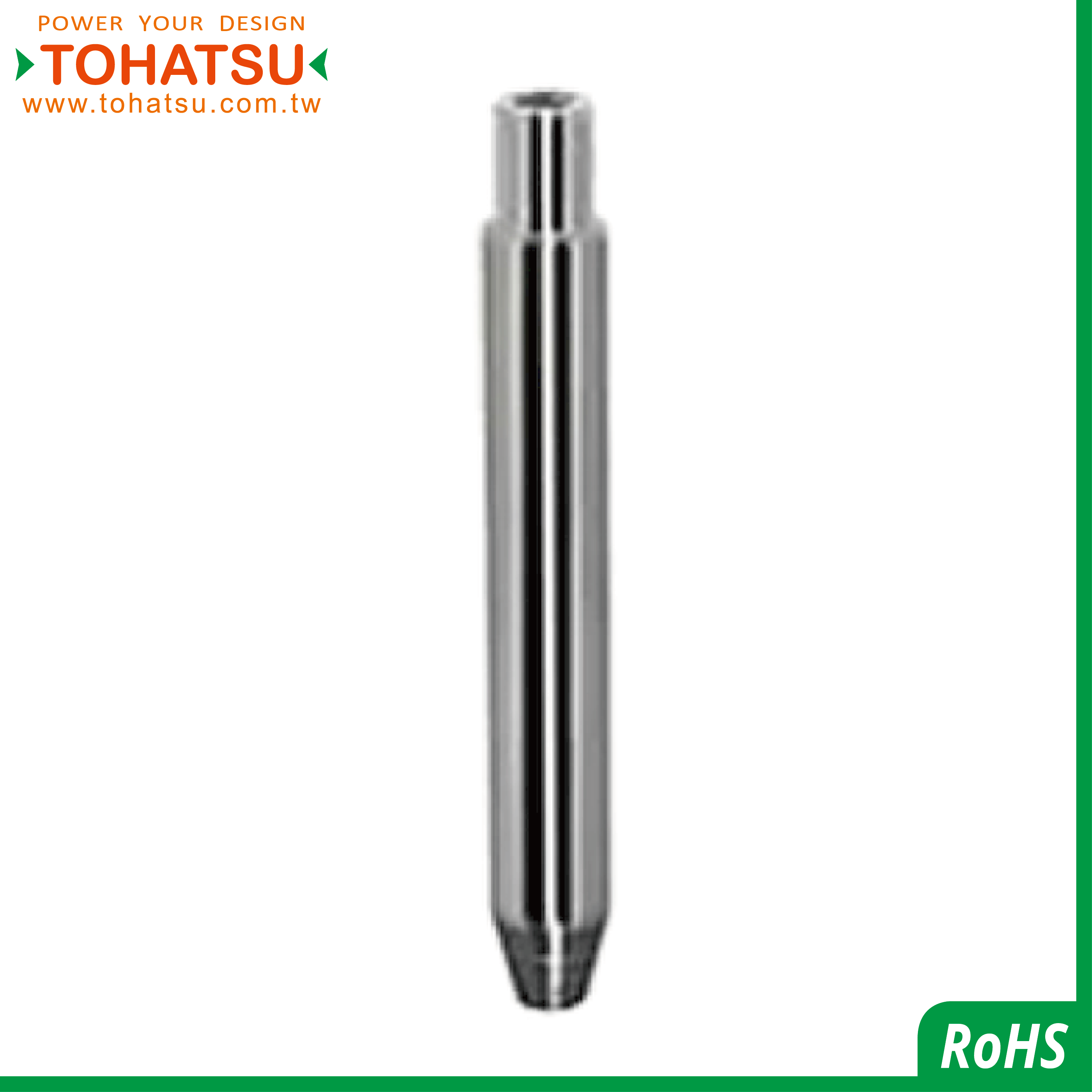Precision Linear Shafts (One End Tapered-One End Stepped and Female Thread)