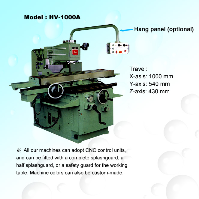 Bed-Type Vertical Milling Machine-HV-1000A