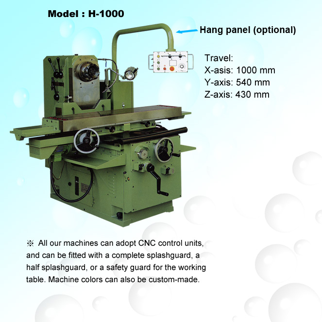 Bed-Type Horizontal Milling Machine-H-1000