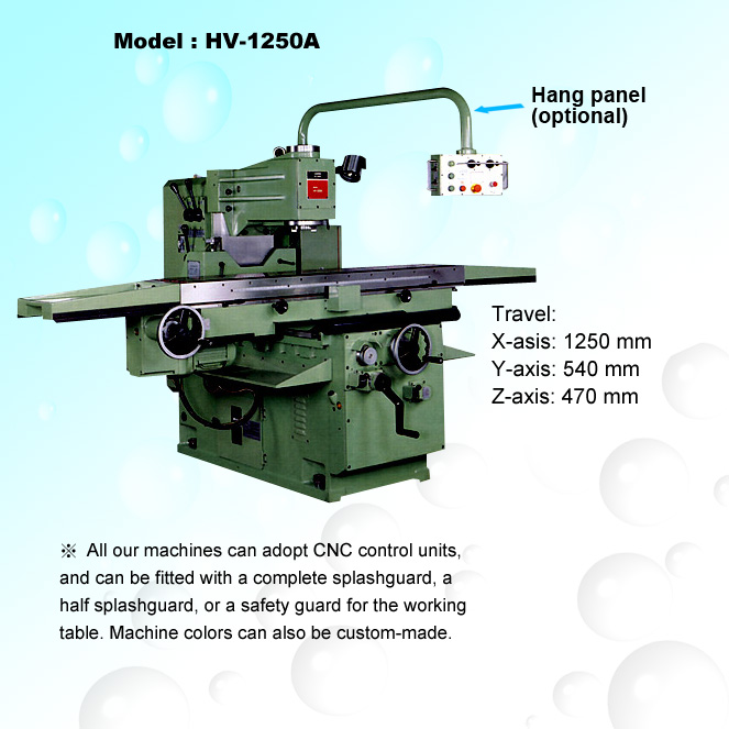 Bed-Type Vertical Milling Machine-HV-1250A