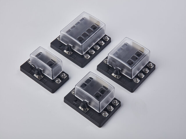 Screw Type Fuse Block for Mini Fuses and or Micro II Fuses-201-04KW Series