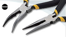 Long & Bent Nose Pliers -Electronics Pliers (Dipped handle)