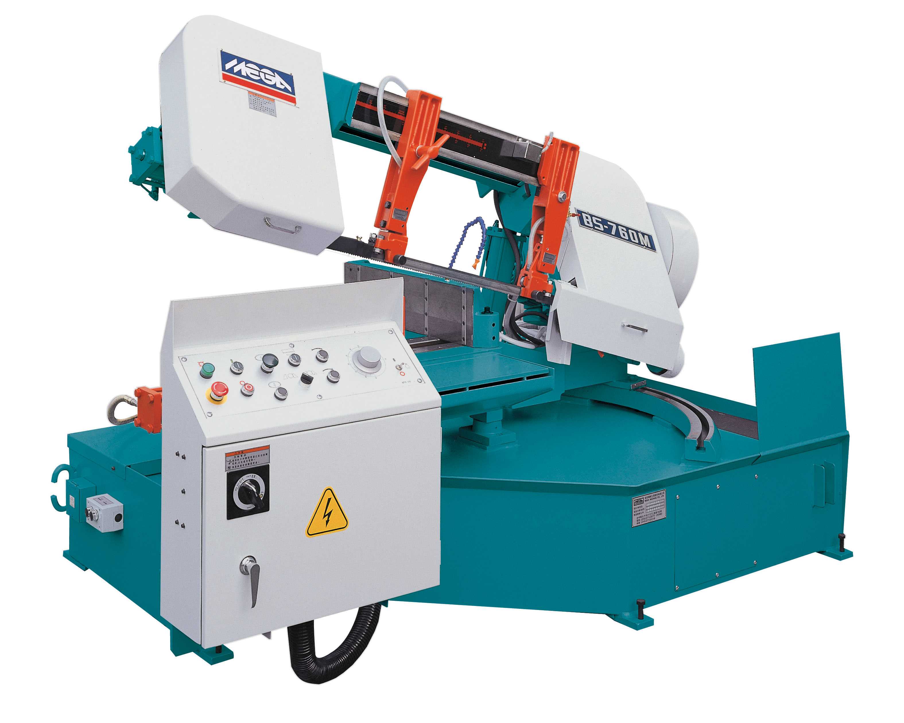 SEMI AUTOMATIC HORIZONTAL BANDSAWS (POWER TURNING TABLE MITRE CUTTING)-BS-760M