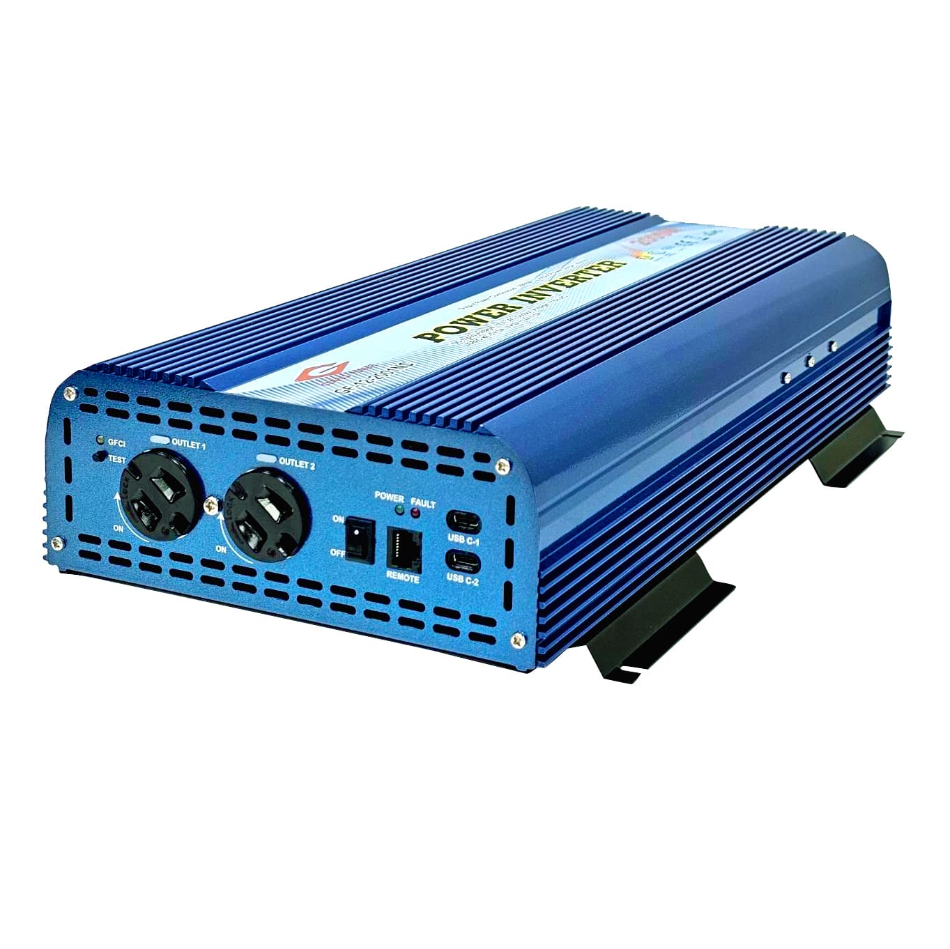 內建GFCI 功能與更牢固的電源插座Inverter-GF-12-2001NS