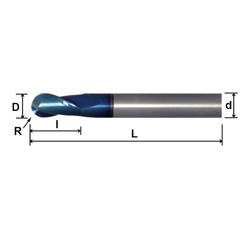 MSB2 (Ball Nose),2 Flutes MSB2 (Ball Nose),2 Flutes
