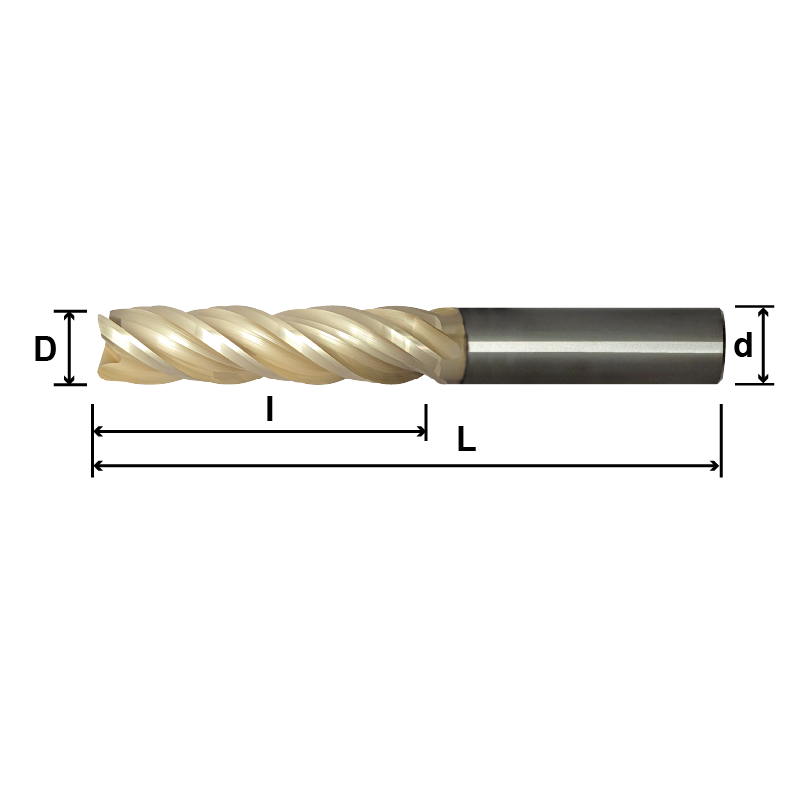 ERLD (Highly-Efficiency Anti-Vibration Operation,Long Flute Length),4 Flutes ERLD (Highly-Efficiency Anti-Vibration Operation,Long Flute Length),4 Flutes