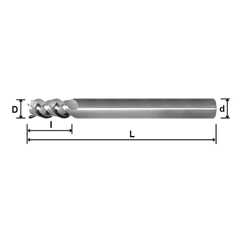 SLAE/MLAE (Long Shank, For Aluminum Alloy), 3 Flutes SLAE/MLAE (Long Shank, For Aluminum Alloy), 3 Flutes
