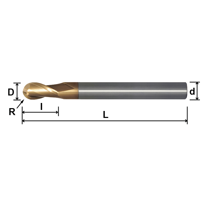 SLB2/MLB2/LLB2(Ball Nose,Long Shank),2 Flutes SLB2/MLB2/LLB2(Ball Nose,Long Shank),2 Flutes