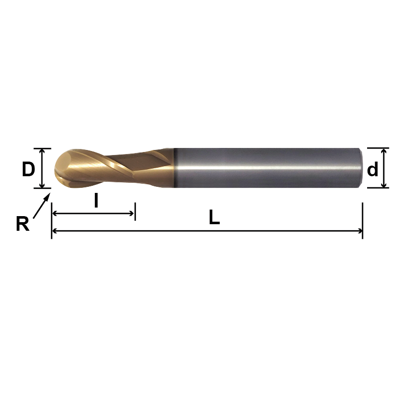 MSB2 (Ball Nose),2 Flutes MSB2 (Ball Nose),2 Flutes