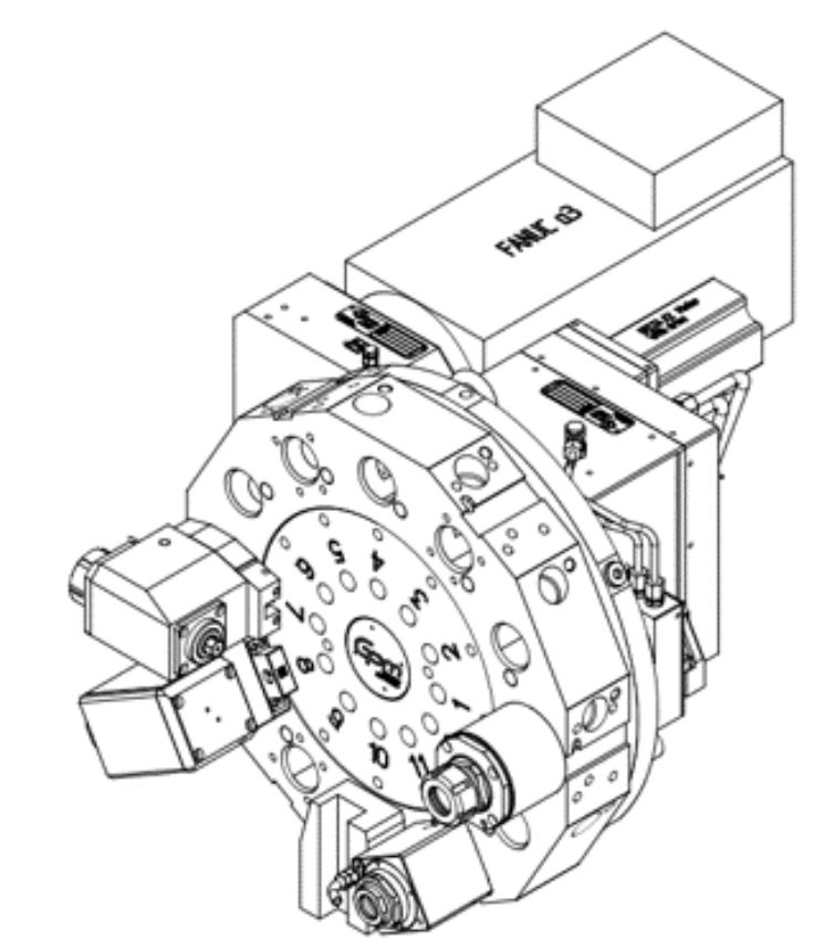 VDI／Axial mount driven turret-436.2.. series