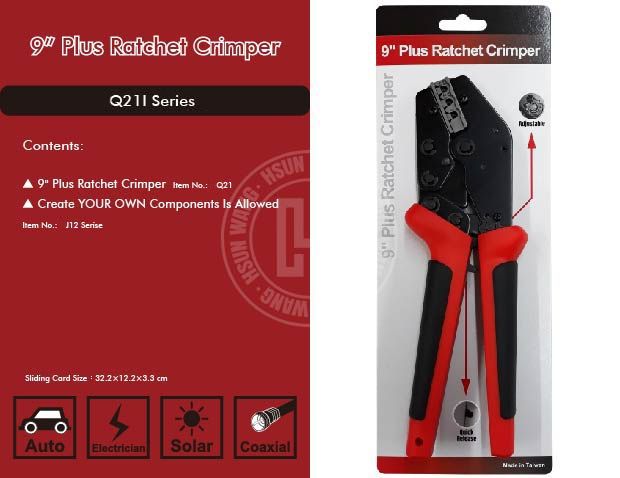 Crimping Tool for Quick Change Crimping Jaws 9'' Plus ／ Item No: JDI-Q21I