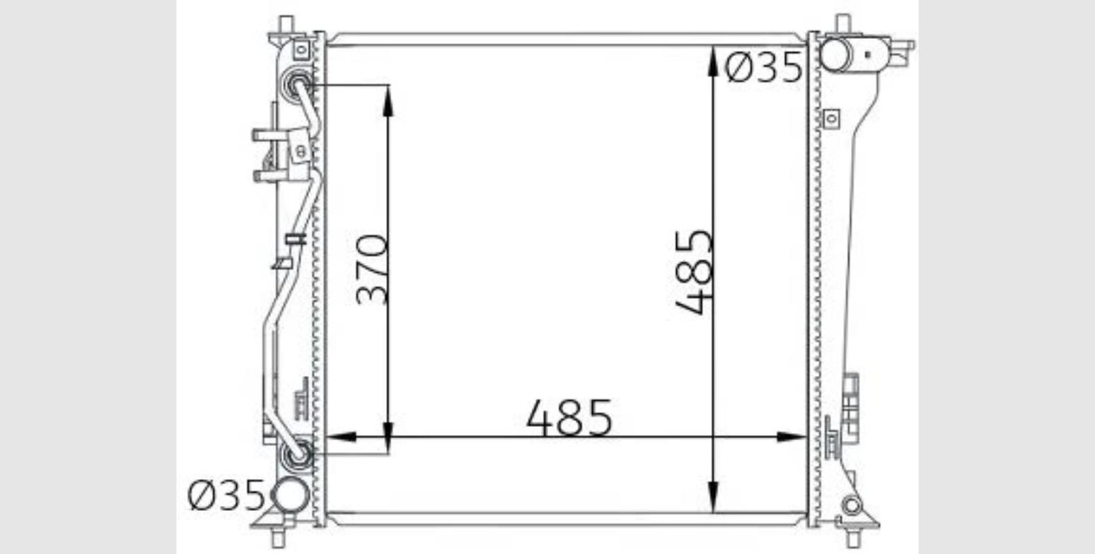 Car Radiator HYD-4023-A1-1R Car Radiator HYD-4023-A1-1R