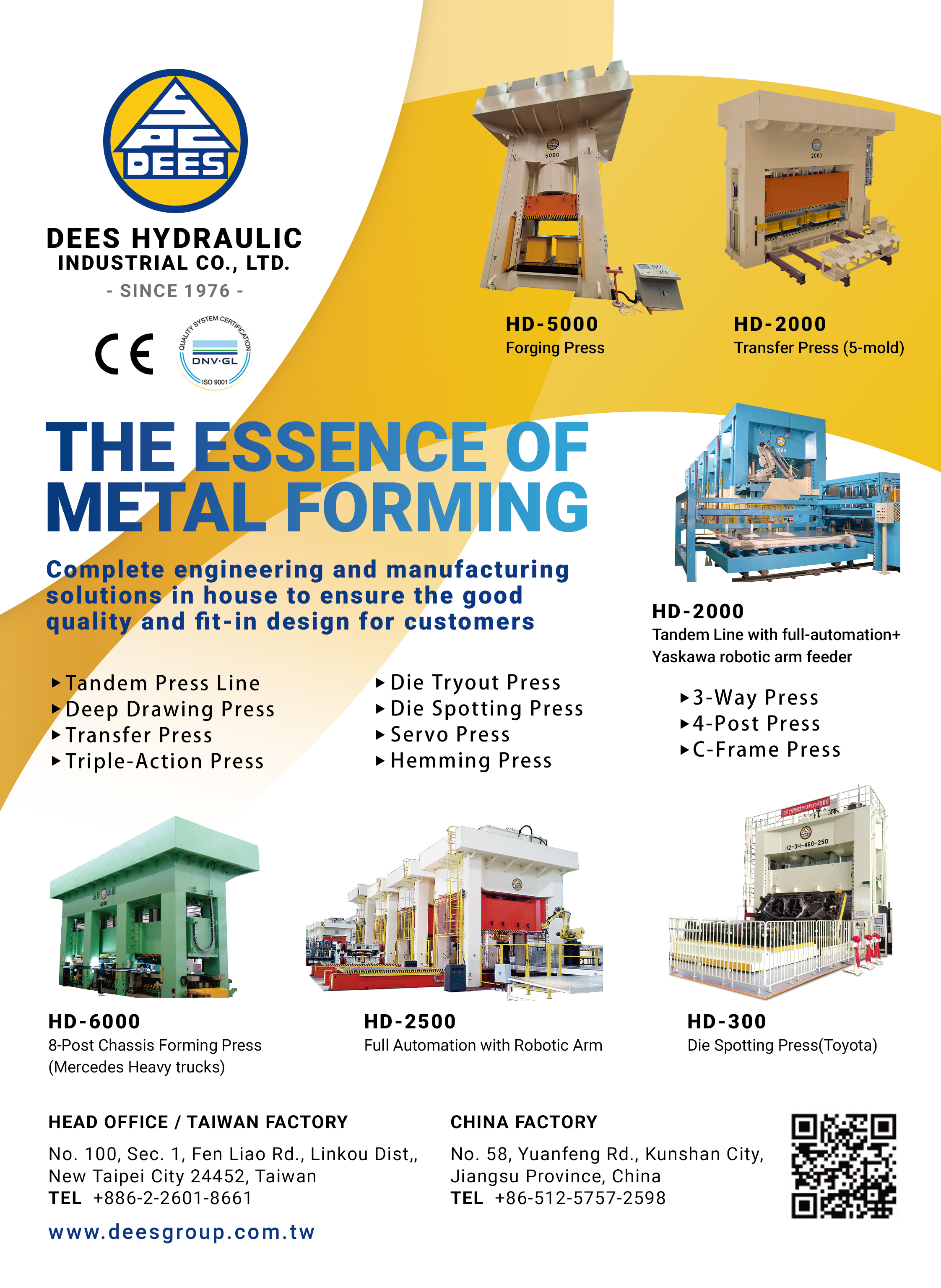 DEES HYDRAULIC INDUSTRIAL CO., LTD.