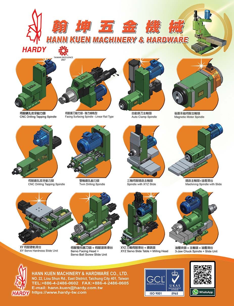 HANN KUEN MACHINERY & HARDWARE CO., LTD. HANN KUEN MACHINERY & HARDWARE CO., LTD.