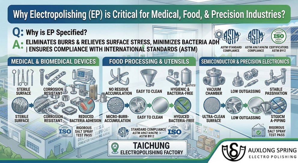 Why is Stainless Steel Electropolishing Highly Specified for Medical Devices and Food Machinery? Why is Stainless Steel Electropolishing Highly Specified for Medical Devices and Food Machinery?